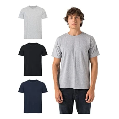 Abbildung von Burnell &amp; Son 3 PACK Basic Tshirt basic, Herren, Größe: 5XL, 1x schwarz grau blau