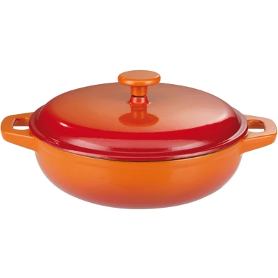 Abbildung von GSW Schmortopf &quot;Orange Shadow&quot;, Gusseisen, (1 tlg.), Induktion
