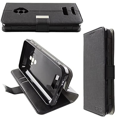 Abbildung von caseroxx Handy Hülle Tasche kompatibel mit Blackview BV6600 / BV6600E Pro Bookstyle Case Wallet in schwarz