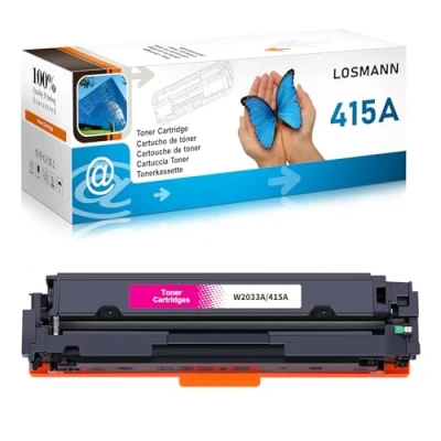 Abbildung von LOSMANN 415A Toner Kompatible für HP 415X W2033A W2033X Tonerkartusche Ersatz Color Laserjet Pro MFP M479fdw M479fnw M479fdn M479dw M454dn M454dw M479 M454 (Magenta)
