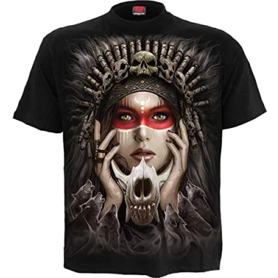 Abbildung von Spiral Cry of The Wolf T Shirt Schwarz S