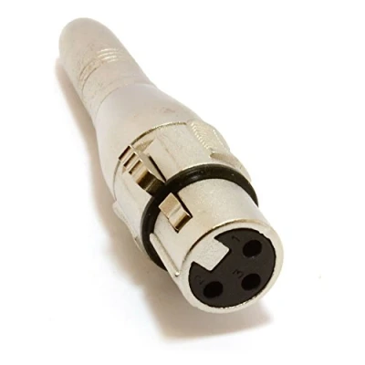 Abbildung von XLR Weiblich Loch Zum 6,35 mm Mono Klinkenstecker Buchse Adapter Konverter
