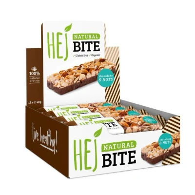 Abbildung von HEJ Natural Bite Organic (12x40g) Chocolate &amp; Nuts