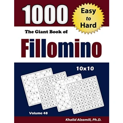 Abbildung von The Giant Book of Fillomino: 1000 Easy to Hard Puzzles (10x10) (Adult Activity Books Series, Band 48)