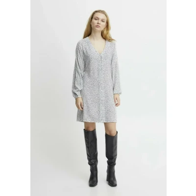Abbildung von ICHI VERA Freizeitkleid, Damen, Größe: 40, Cloud dancer