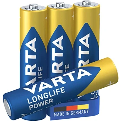 Abbildung von VARTA Batterien AAA, 4 Stück, Longlife Power, Alkaline, 1,5V, ideal für Spielzeug, Funkmaus, Taschenlampen, Made in Germany