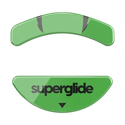 Abbildung von Superglide Schnellste und glatteste Mausfüße/Skates aus ultrastarkem, makellosem Glas, superschnelle, Glatte langlebige Sohle für Razer Viper Mini, Grün