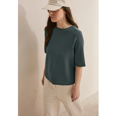 Abbildung von Cecil Kurzarm Bluse, Damen, Größe: XS, Grün