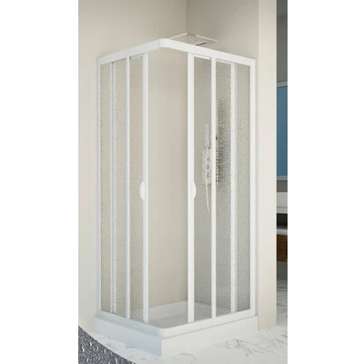 Abbildung von Forte Eckdusche &quot;Vela&quot;, variabler Verstellbereich, BxH: 75 x cm