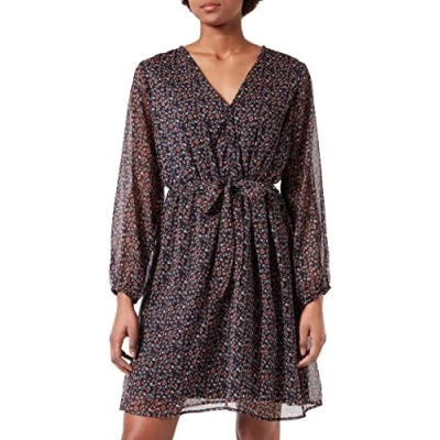 Abbildung von ONLY Onlcera Short WVN NOOS Blusenkleid, Damen, Größe: XS, Night sky