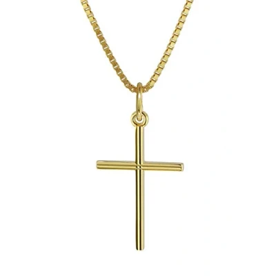 Abbildung von trendor 08496 Kreuz Anhänger Gold 333 mit goldplattierter Halskette