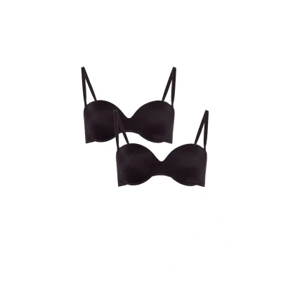 Abbildung von BeeDees Damen T Shirt BH Stepy Soft WDP (2 er Pack) schwarz 75B