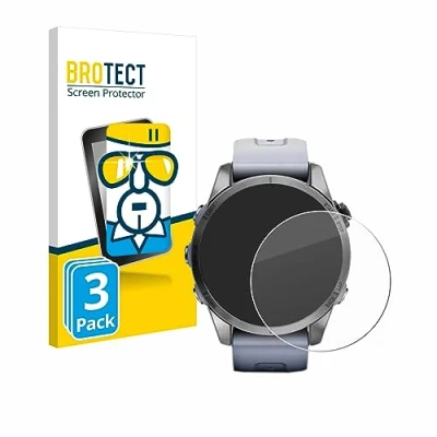 Abbildung von BROTECT (3 Stück Panzer Schutz Glas für Garmin Fenix 7S (42 mm) 9H Echtglas, Displayschutz