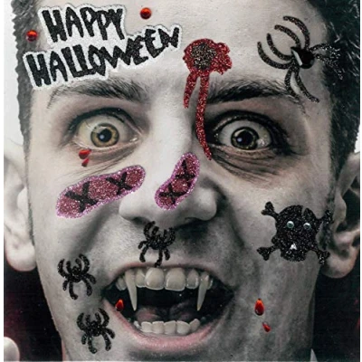 Abbildung von Brandsseller Gesichts Tattoo Vampir Aufkleber Set Klebetattoos Temporäre Tattoos Halloween/Karneval Happy Halloween