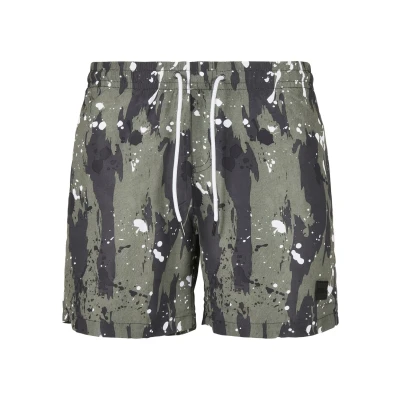 Abbildung von Urban Classics Pattern Badeshorts, Herren, Größe: 5XL, White dot camo aop