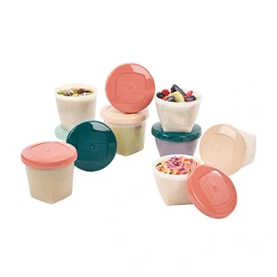 Abbildung von Babymoov Bio Babybols Aufbewahrungsbehälter Set 8 x 250 ml &amp; 180 aus biobasiertem Kunststoff