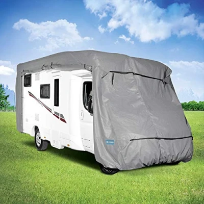 Abbildung von KREMER Wohnmobil Abdeckplane für Wohnmobile, Camping, Outdoor (XL) 810 x 240 275 cm (L B H)