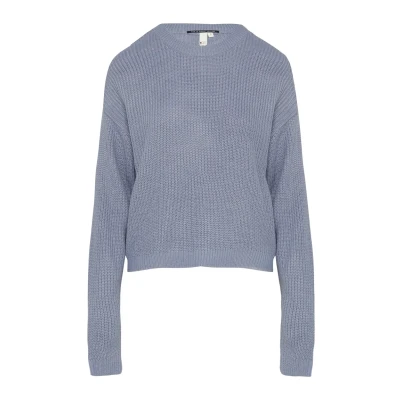 Abbildung von QS Strickpullover, Damen, Größe: Large, Blassblau