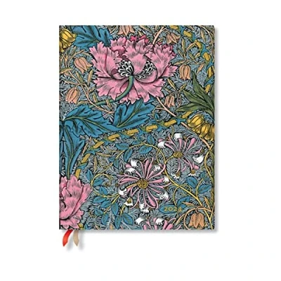 Abbildung von Morris Pink Honeysuckle (William Morris) Ultra Vertical 12 month Dayplanner 2024 (Elastic Band Closure)