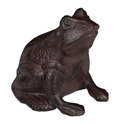 Abbildung von relaxdays Gartenfigur Frosch antik