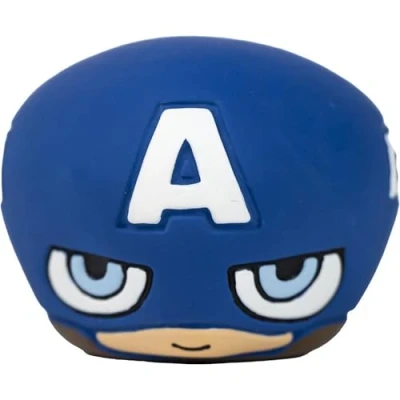 Abbildung von CERDÁ LIFE&#039;S LITTLE MOMENTS Marvel Hundespielzeug, blau, Design Captain America, Größe 8 x 7 cm, Hundespielzeug aus Latex, Originalprodukt, entworfen in Spanien