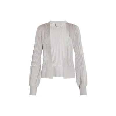 Abbildung von Dreimaster Strickjacke Frauen grau