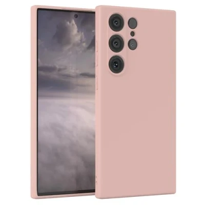 Abbildung von EAZY Case Silikonhülle für Samsung Galaxy S23 Ultra Hülle Silikon Altrosa weich stoßfeste Handyhülle Schutzhülle mit Kameraschutz Dünn Premium Schutz Cover TPU Phone Bumper in Pastell Rosa