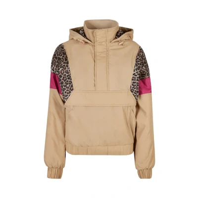 Abbildung von Urban Classics Mixed Windbreaker, Damen, Größe: 5XL, Unionbeige darkleo w