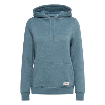 Abbildung von Oxmo Oxowena Kapuzenpullover, Damen, Größe: Large, Goblin blue melange