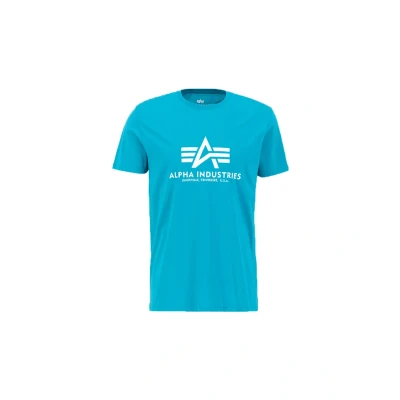 Abbildung von Alpha Industries Herren Basic T Shirt, Blickdicht, Blue Lagoon, 56