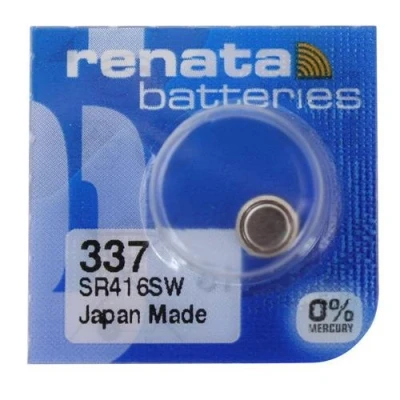 Abbildung von Renata 337 SR416SW SB A5 Uhrenbatterie, Silberoxid, 1,55 V, in Blisterverpackung
