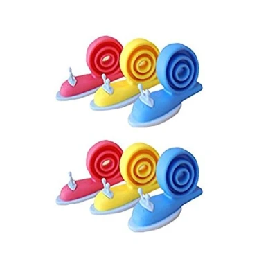 Abbildung von Miya® 9 Schnecke Türstopper Finger Klemmschutz für Babys, Kinder und Kindersicherung zum Schutz von Kinderfingern Türen Fenster