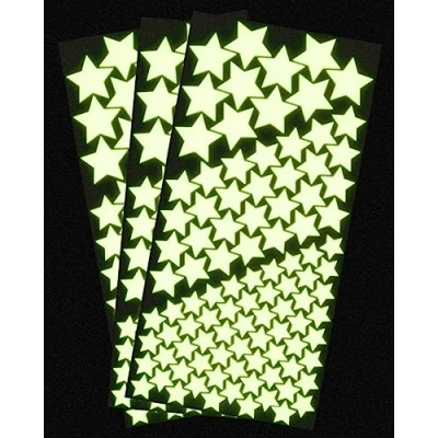 Abbildung von WANDfee Leuchtsterne Leuchtsticker ☆ 300 ☆☆ selbstklebende EXTRASTARK im Dunkeln leuchtende Sterne Sternenhimmel Aufkleber Kinderzimmer