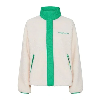 Abbildung von Thejoggconcept Jcberri Raglan Fleecejacke, Damen, Größe: Large, Mint mix