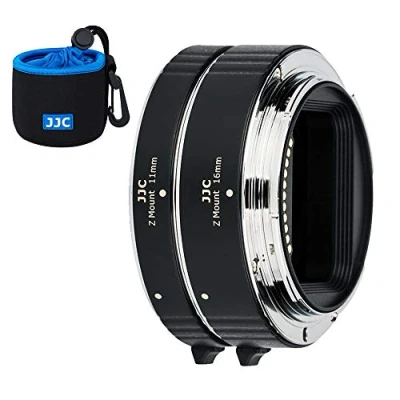 Abbildung von JJC AF Autofokus Zwischenringe mit TTL Belichtung 11MM 16MM für Nikon Z Mount Z30 Z50 Z7 Z6 Kameras Objektiv Automatik Zwischenringsatz Makrofotografie