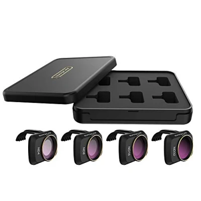 Abbildung von Fututech ND Filter Set, Objektivfilter für DJI Mini 4K SE Mavic 2, Objektivschutz, Zubehör, Drohne, wasserdicht, kratzfest (ND4 x 1 ND8 ND16 ND32 1)