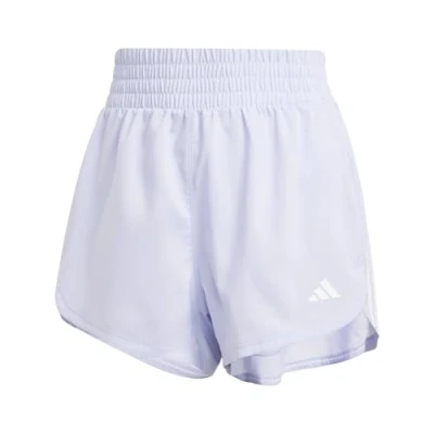 Abbildung von adidas Performance Pacer Training Stripes Highrise kurze Sporthose, Damen, Größe: Medium, Violet tone white