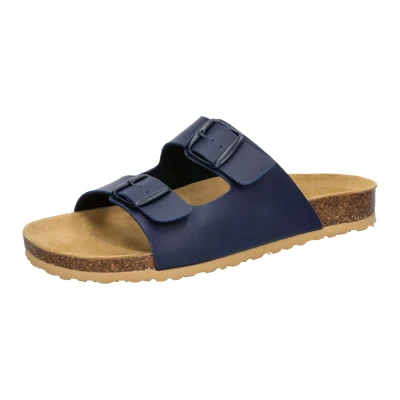 Abbildung von LICO Bioline Pantolette flach, Herren, Größe: 43, Blau Schuhe
