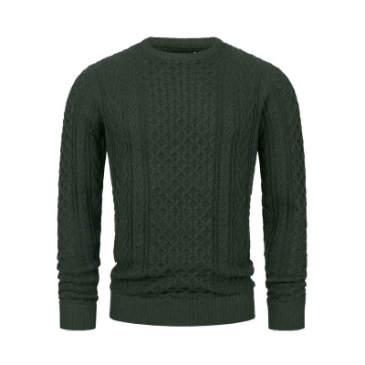 Abbildung von Indicode Jeans Inbellin Strickpullover, Herren, Größe: Small, Army