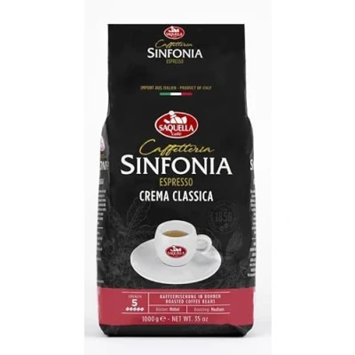 Abbildung von Saquella Espresso Sinfonia Crema Classica Direkt Import aus Italien 1 Kg ganze Bohne