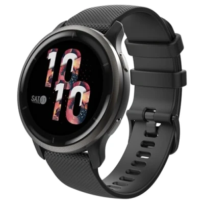 Abbildung von Moko Armband Kompatibel mit Garmin Vivoactive 4S/Venu 3S/Venu 2S/Forerunner 265S/255S/255S Music/Vivomove 3S, 18mm Weiches Silikon Ersatzarmband Uhrenarmband Sportarmband, Schwarz