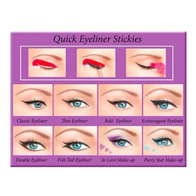 Abbildung von Quick Eyeliner Stickies Make up COMPLETE SET, 80 Stück DE3, 50 g