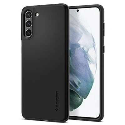 Abbildung von Spigen Thin Fit Hülle Kompatibel mit Samsung Galaxy S21 Schwarz