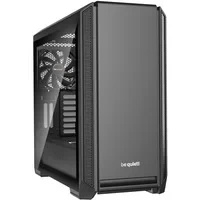 Abbildung von be quiet! Silent Base 601 Window Black PC Gehäuse, 2X Pure Wings 2 140mm Lüfter, bis 360mm Radiator, E ATX Mainboard kompatibel, BGW26