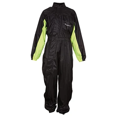 Abbildung von Modeka Black Rain Regenkombi 1 Teiler, schwarz/gelb, S