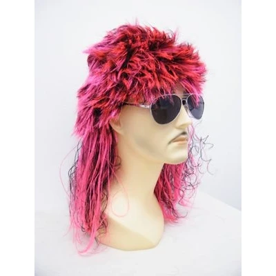 Abbildung von Festartikel Müller Perücke, pink Strähnen schwarz Vokuhila