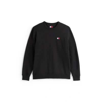 Abbildung von Tommy Jeans Badge CREW Sweatshirt, Herren, Größe: 44, Black