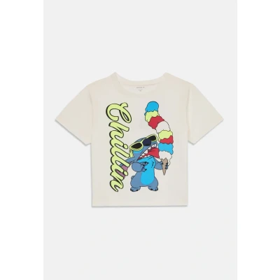 Abbildung von Name it Nmmmalix Stitch Tshirt print für Kinder, Größe: 98, Cloud dancer