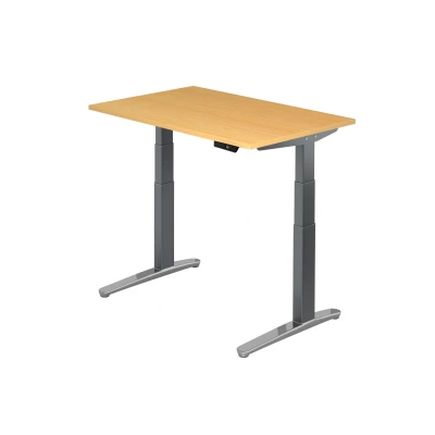 Abbildung von Hammerbacher Schreibtisch XBHM12 Buche/Graphit Kufe poliert