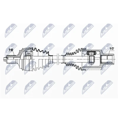 Abbildung von Antriebswelle NTY NPW ME 146